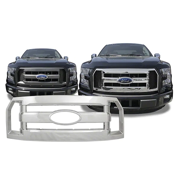 IWCGI137 – COAST2COAST Grille Insert, Overlay 1 Piece With Emblem Cutout Chrome Plated ABS Plastic - view 2
